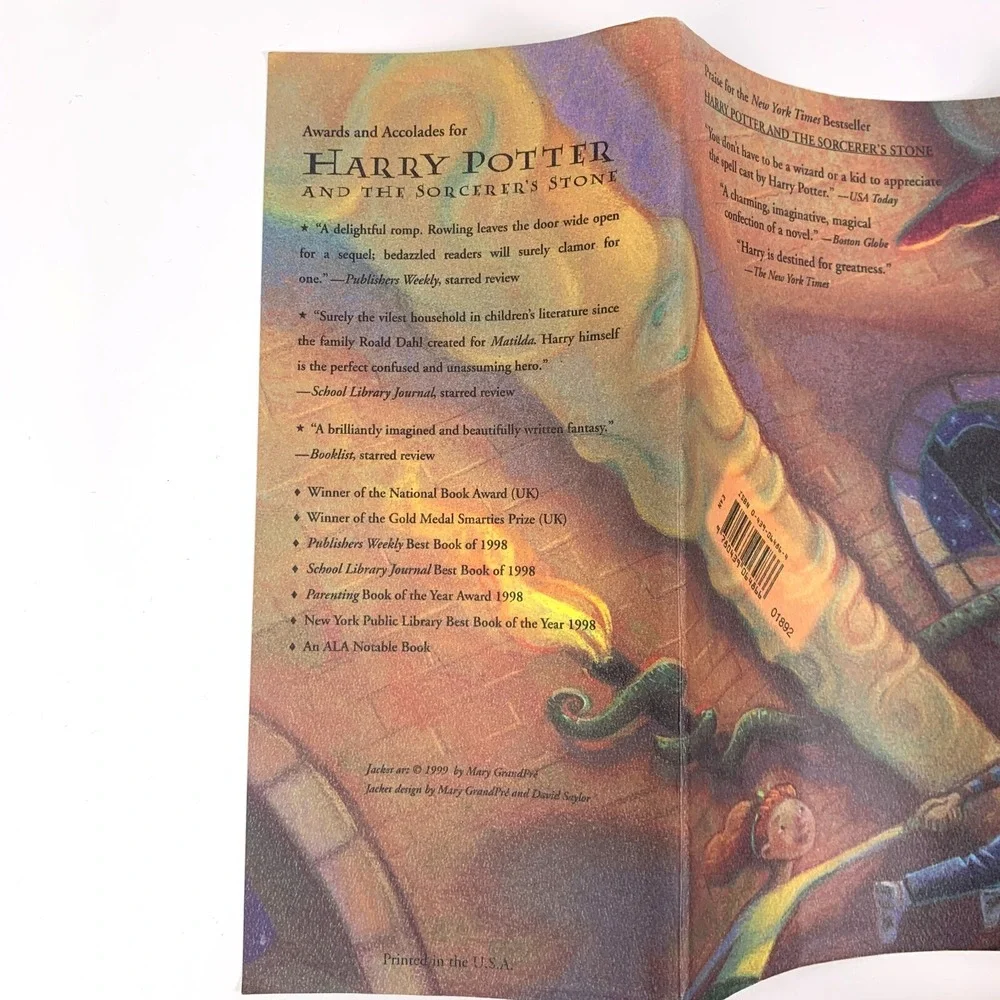 1st Edition BCE Harry Potter and the Chamber of Secrets 1999 HCDJ USA Scholastic